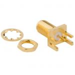 RF Connector SMA PCB End Launch Jack 50 Ohm (Jack, Female) L17.6mm